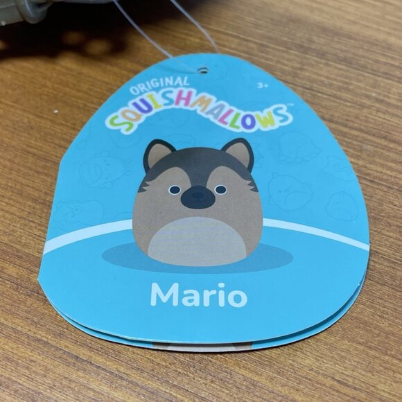 Squishmallows Mario German Shepherd Puppy Dog Clip Plush - Picture 5 of 10